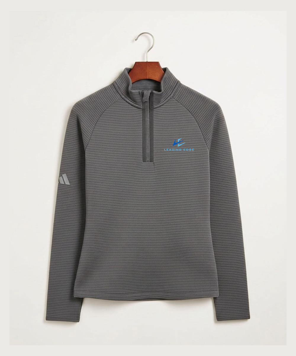 Leading Edge Team Store - Grey Quarter Zip - Left Chest