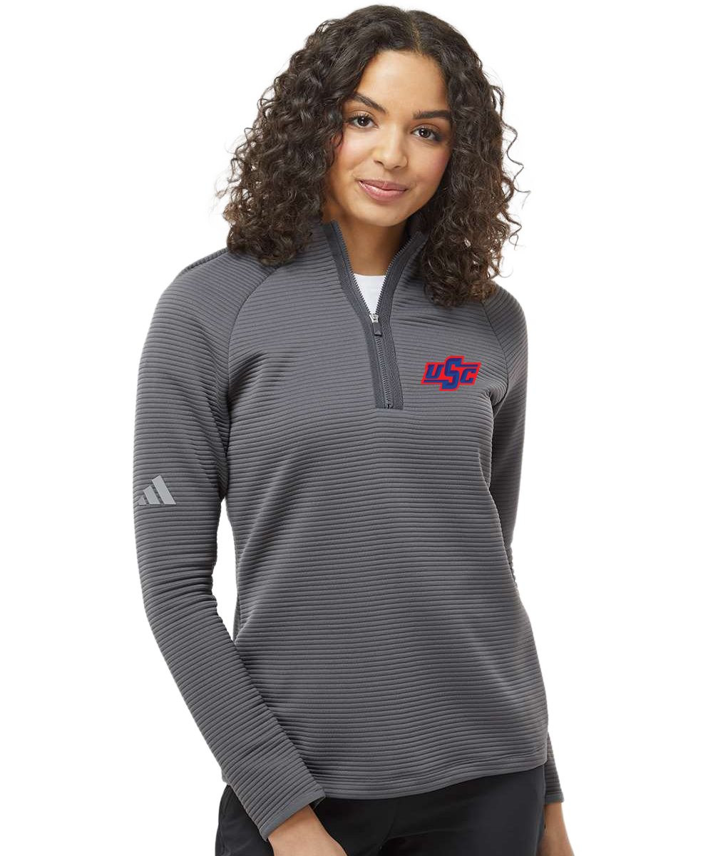 Wells Baseball & Softball - Grey Quarter Zip - Left Chest