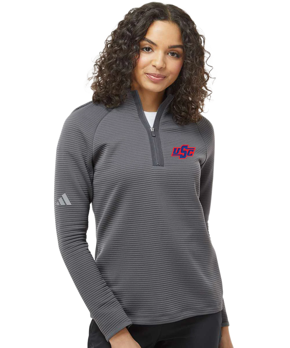 Wells Baseball & Softball - Grey Quarter Zip - Left Chest