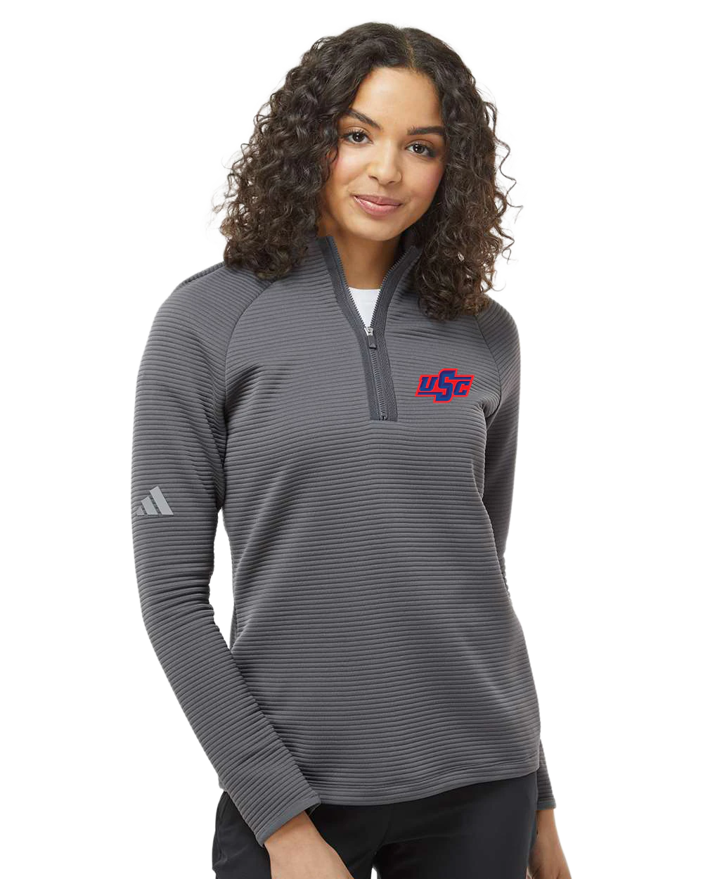 Wells Baseball & Softball - Grey Quarter Zip - Left Chest
