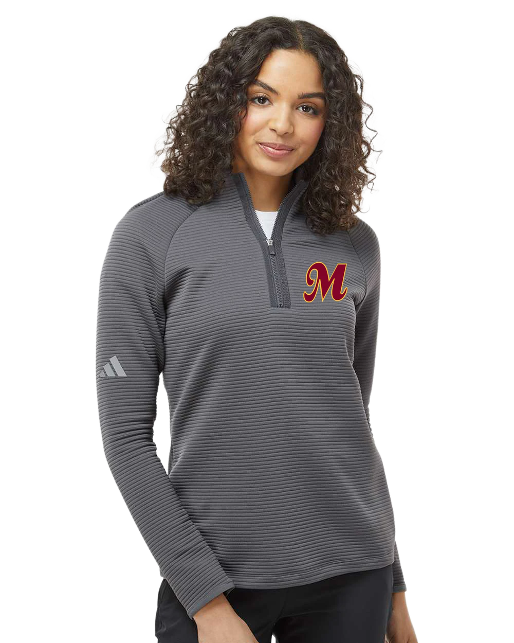 Mankato Area Youth Baseball Association - Grey Quarter Zip - Left Chest