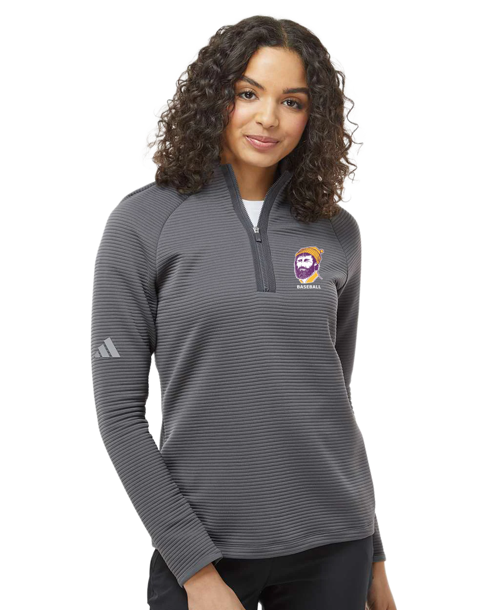 Cloquet Baseball - Grey Quarter Zip - Left Chest