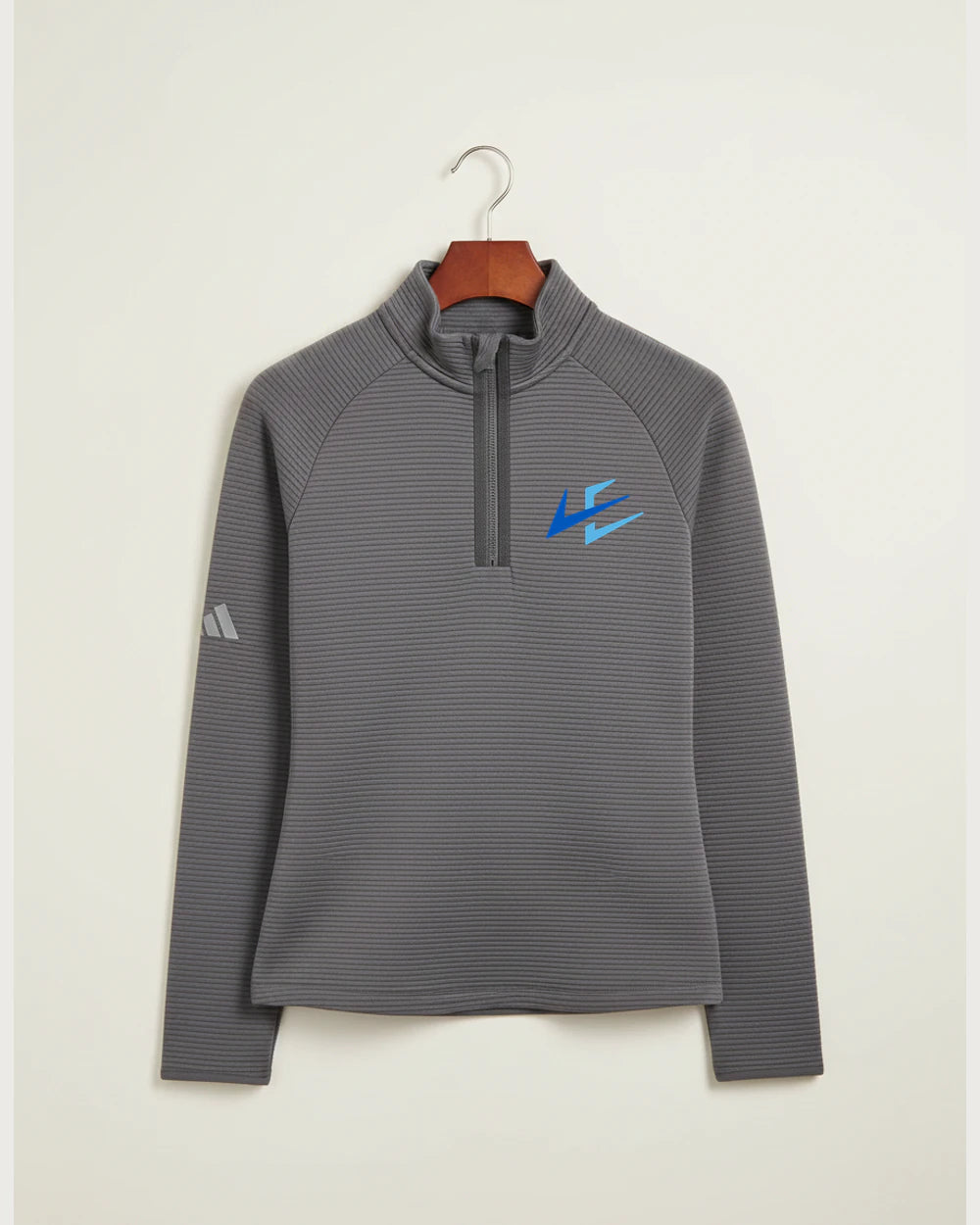 Notre Dame High School Team Store - Grey Quarter Zip - Left Chest