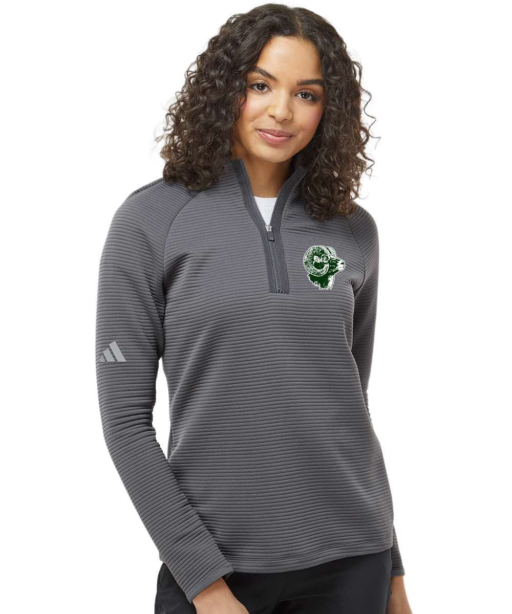 Roseau Baseball and Softball - Grey Quarter Zip - Left Chest
