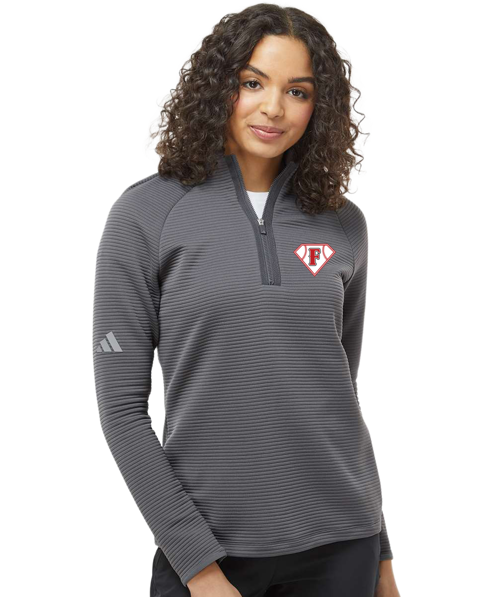 Fairmont Baseball - Grey Quarter Zip - Left Chest