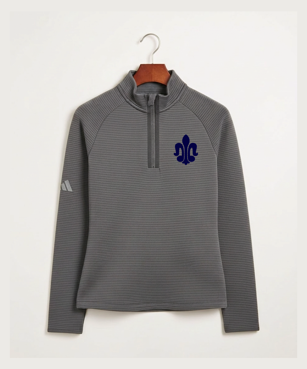 Saint Peter High School Athletics - Grey Quarter Zip - Left Chest
