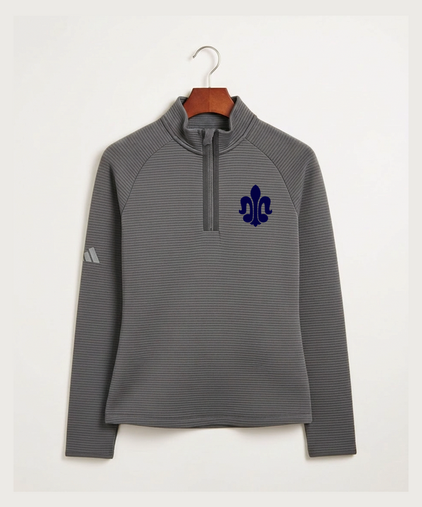 Saint Peter High School Athletics - Grey Quarter Zip - Left Chest