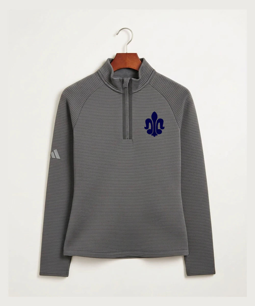 Saint Peter High School Athletics - Grey Quarter Zip - Left Chest