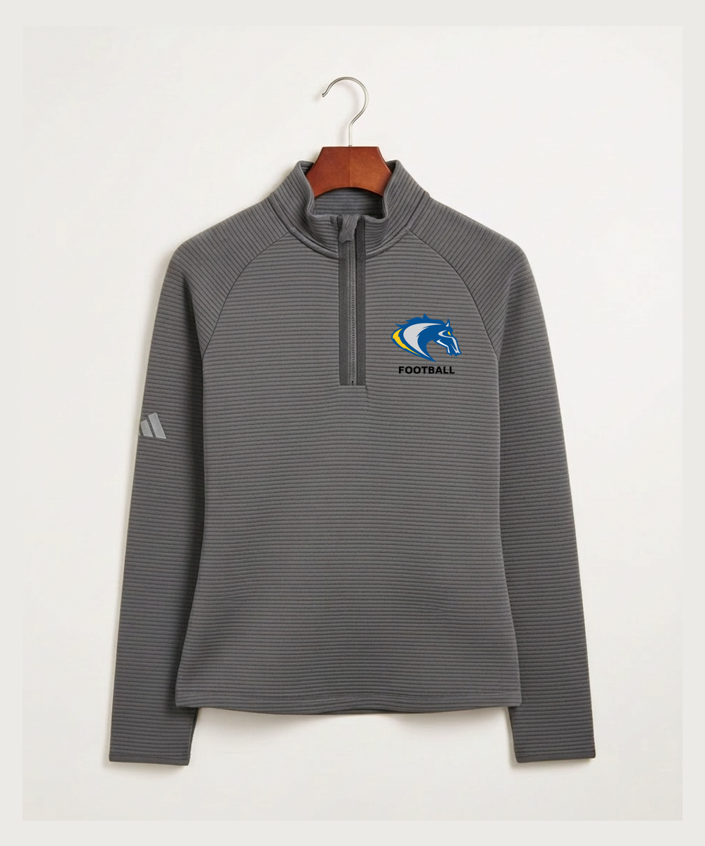 Riverside High School Football general - Grey Quarter Zip - Left Chest