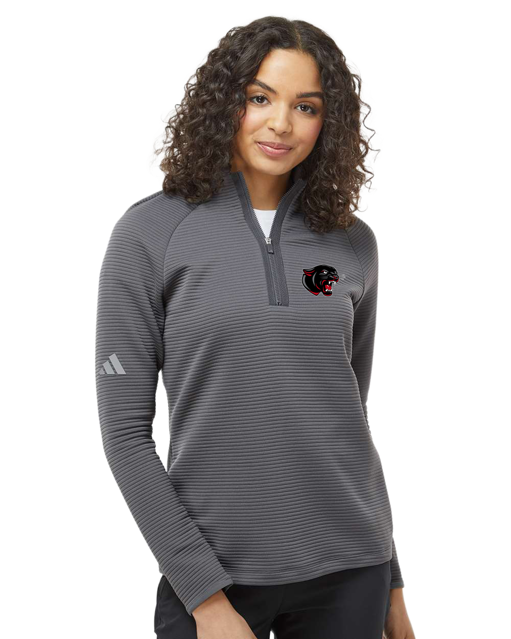 Tracy-Milroy-Balaton Track - Grey Quarter Zip - Left Chest
