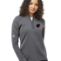 Tracy-Milroy-Balaton Track - Grey Quarter Zip - Left Chest
