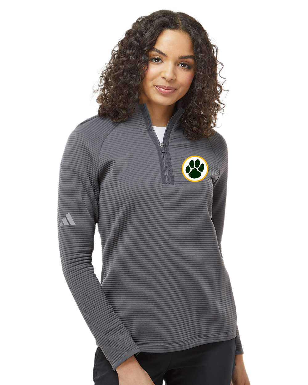 Ashwaubenon High School Football (Boys) - Grey Quarter Zip - Left Chest