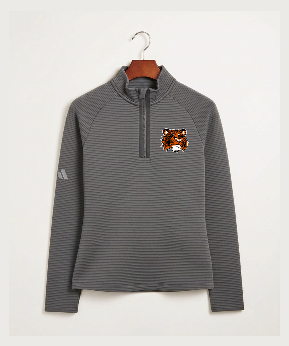 Browerville Public High School Athletics Coed - Grey Quarter Zip - Left Chest
