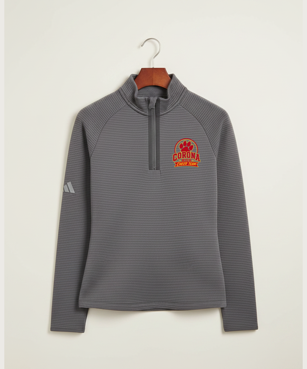 Corona Senior High School Cheer - Grey Quarter Zip - Left Chest