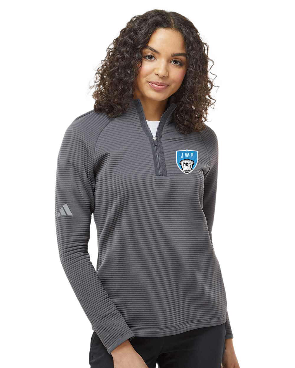 JWP Youth Baseball and Softball - Grey Quarter Zip - Left Chest