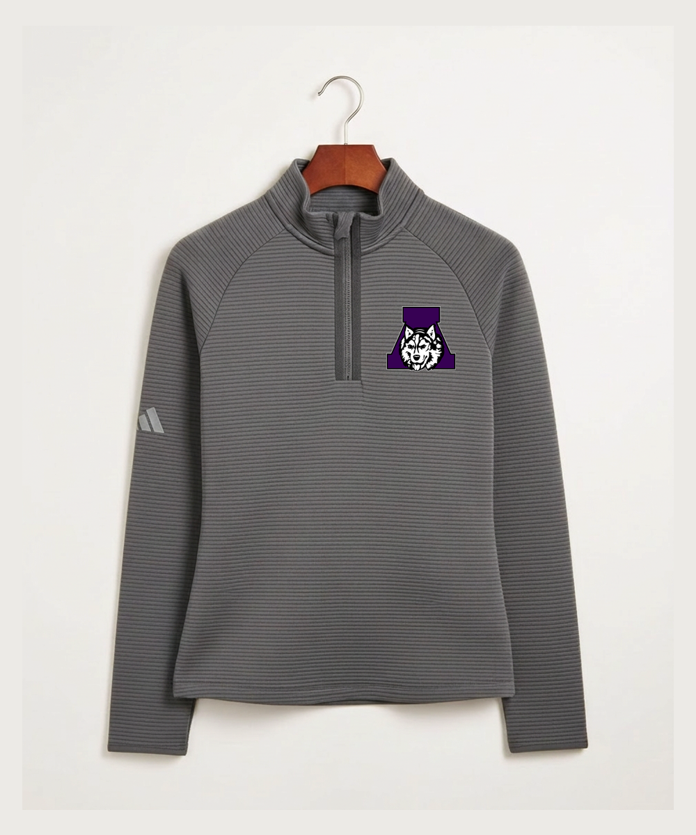 Albany High School Cheerleading - Grey Quarter Zip - Left Chest
