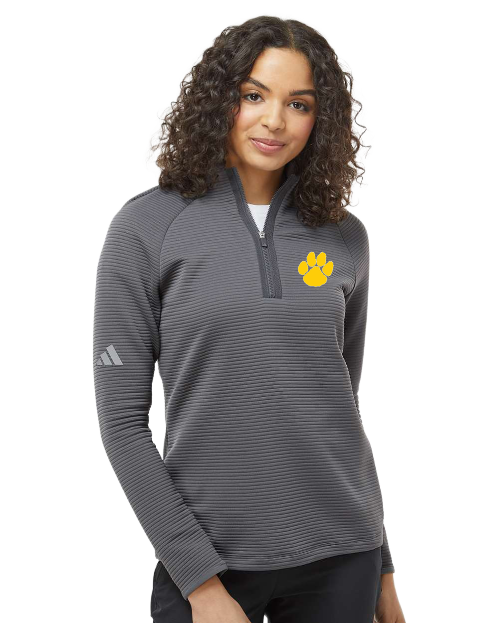 PEM Football - Grey Quarter Zip - Left Chest