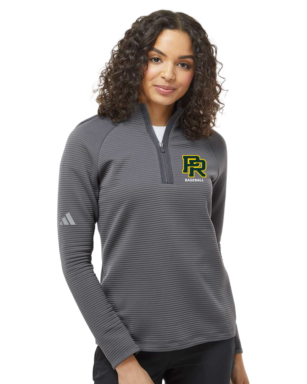 Proctor Baseball - Grey Quarter Zip - Left Chest