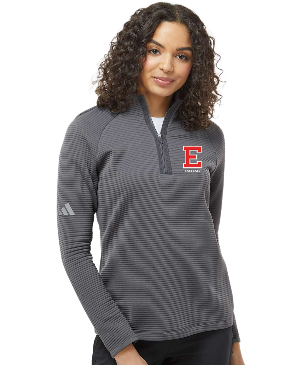 Duluth East Baseball - Grey Quarter Zip - Left Chest