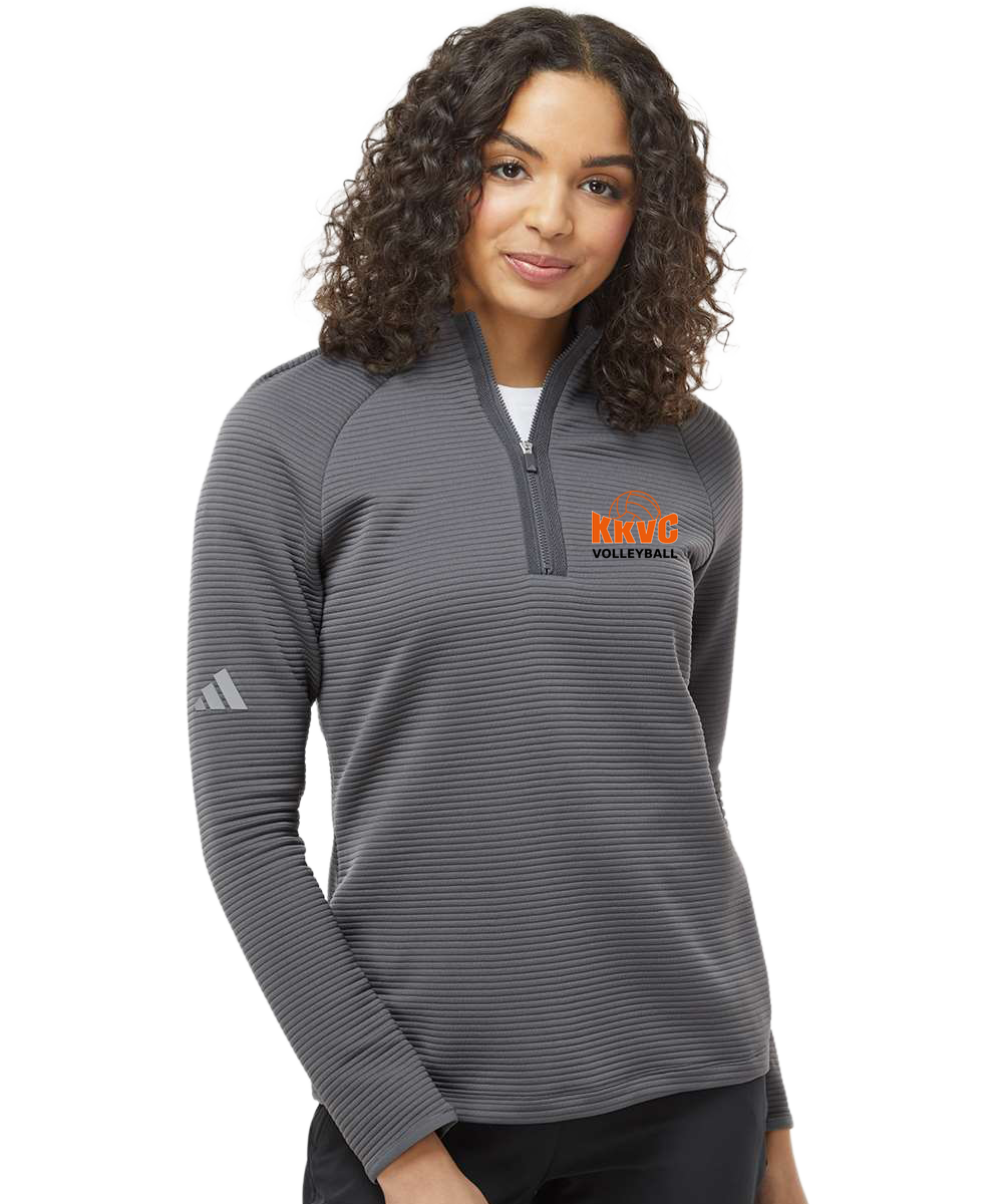 KVCC Volleyball - Grey Quarter Zip - Left Chest