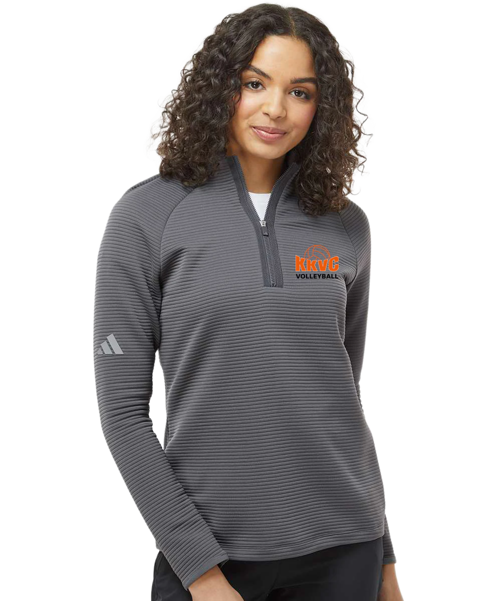 KVCC Volleyball - Grey Quarter Zip - Left Chest