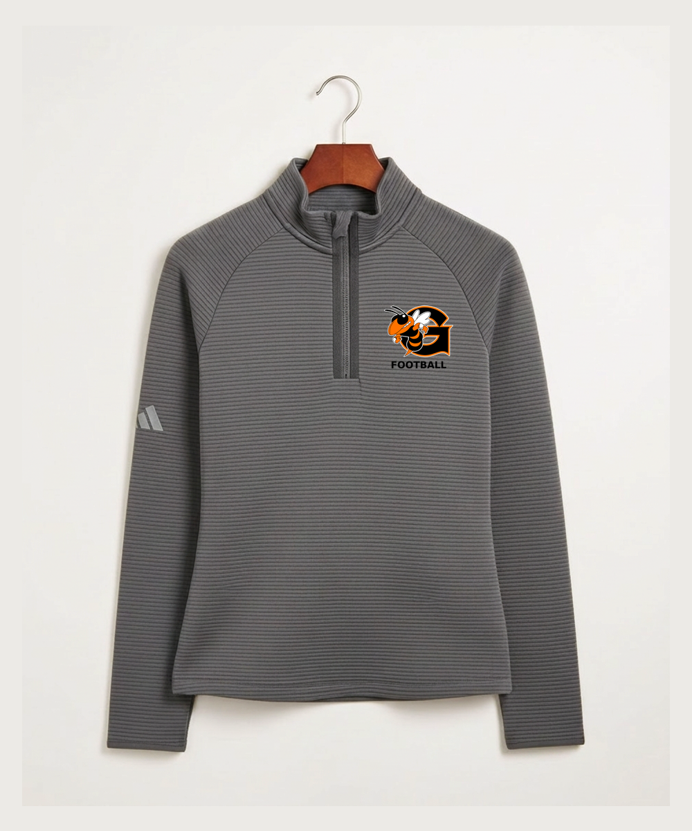 Giltner High School Football - Grey Quarter Zip - Left Chest