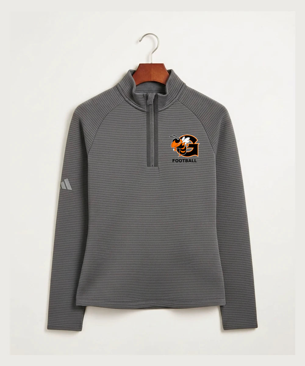 Giltner High School Football - Grey Quarter Zip - Left Chest