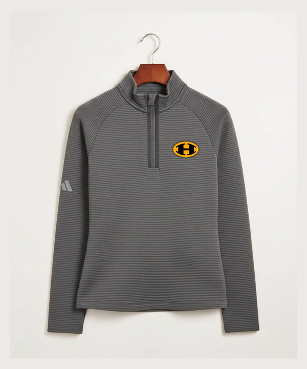 Hutchinson High School Football (Boys) - Grey Quarter Zip - Left Chest
