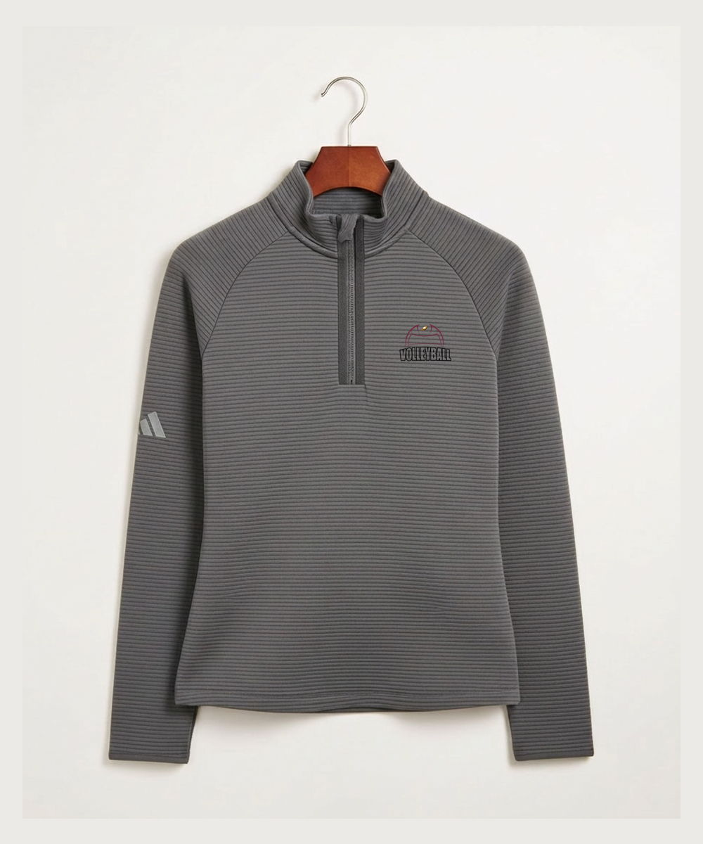 Dover-Eyota High School Volleyball (Girls) - Grey Quarter Zip - Left Chest