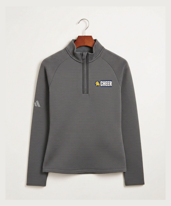Wausau West High School Cheer - Grey Quarter Zip - Left Chest