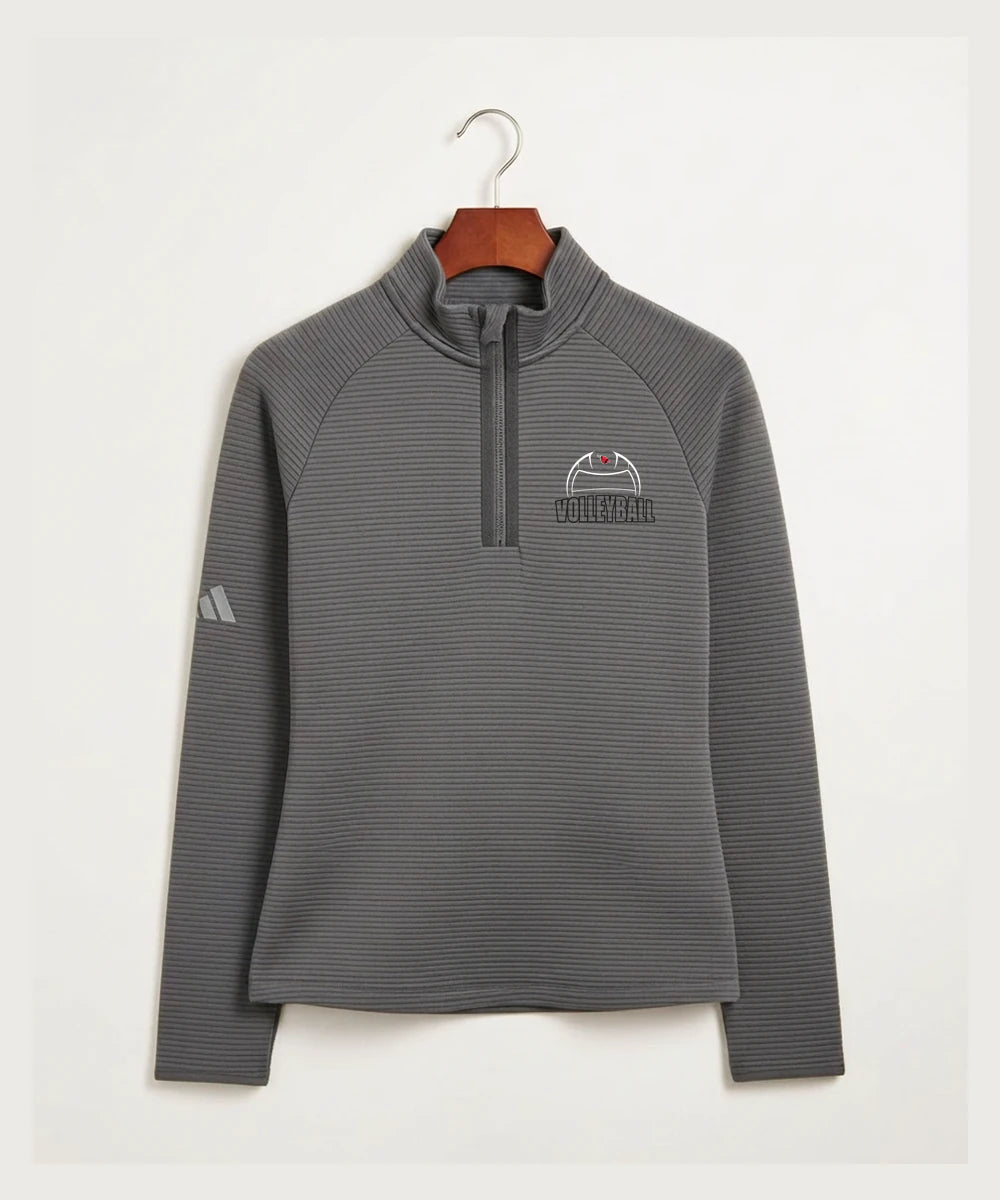 Forreston Volleyball - Grey Quarter Zip - Left Chest