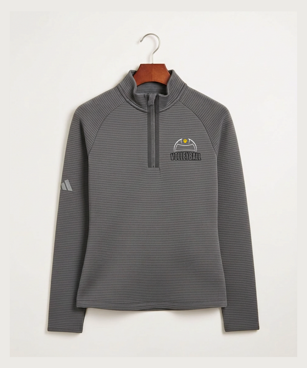 Plainview Elgin Millville H S Volleyball (Girls) - Grey Quarter Zip - Left Chest