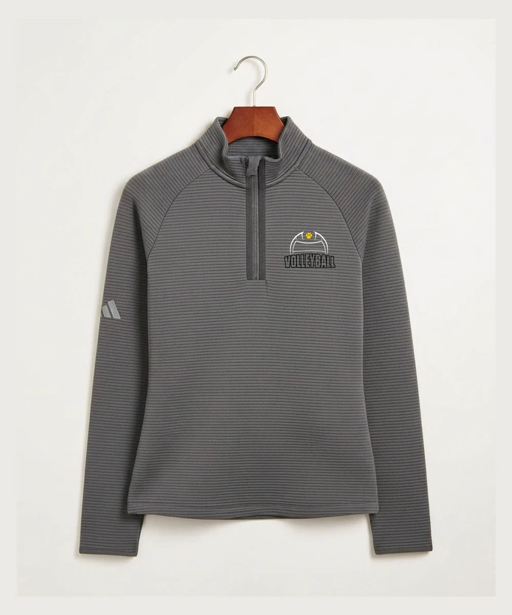 Plainview Elgin Millville H S Volleyball (Girls) - Grey Quarter Zip - Left Chest