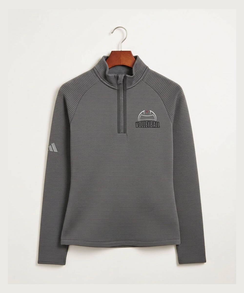 Cannon Falls High School Volleyball (Girls) - Grey Quarter Zip - Left Chest