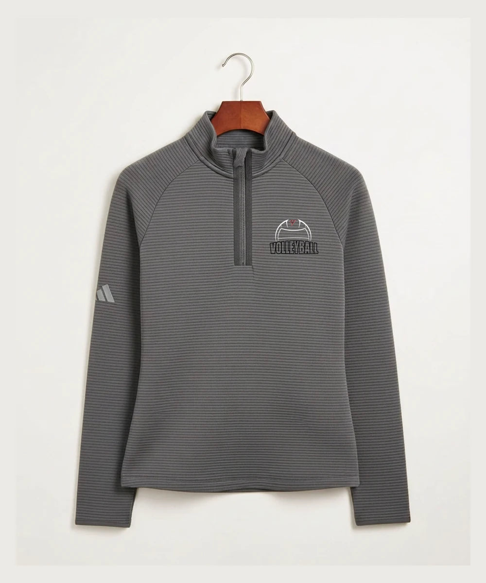 Cannon Falls High School Volleyball (Girls) - Grey Quarter Zip - Left Chest