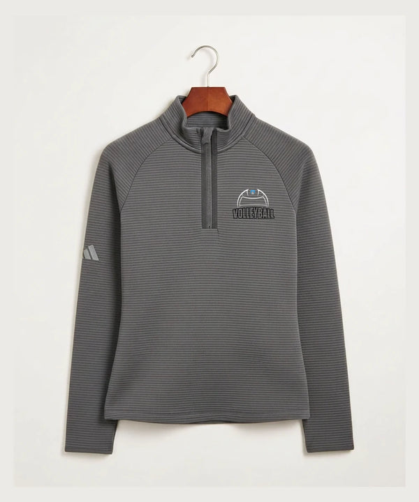 Janesville Waldorf Pemberton Volleyball (Girls) - Grey Quarter Zip - Left Chest