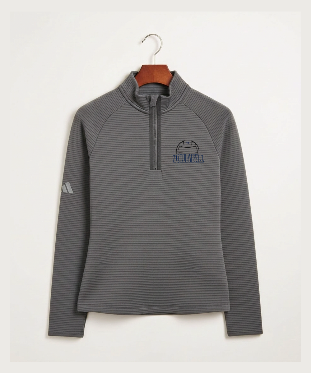 Zumbrota Mazeppa High School Volleyball (Girls) - Grey Quarter Zip - Left Chest
