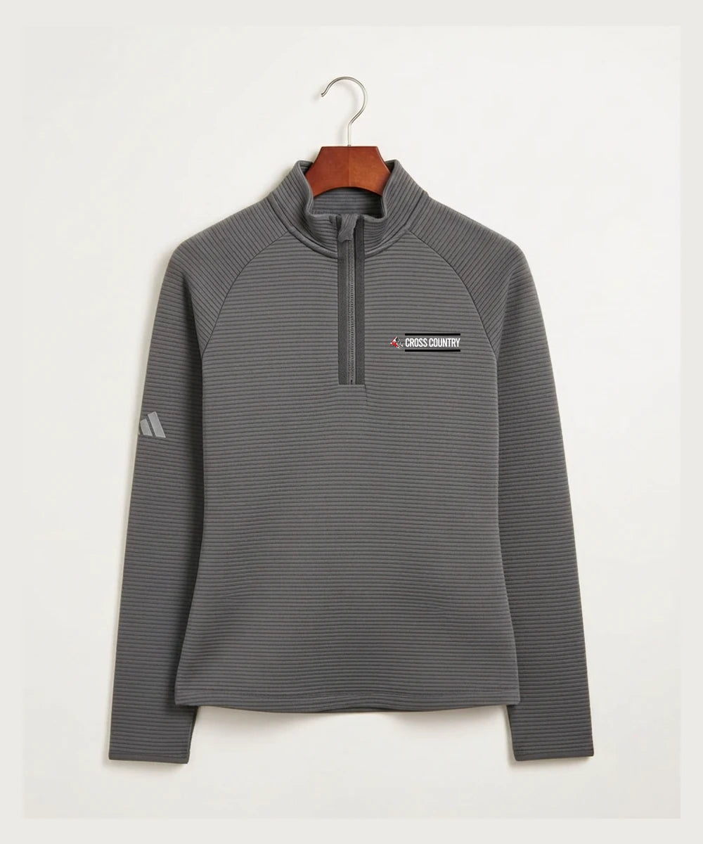 John Marshall High School Cross Country (Coed) - Grey Quarter Zip - Left Chest