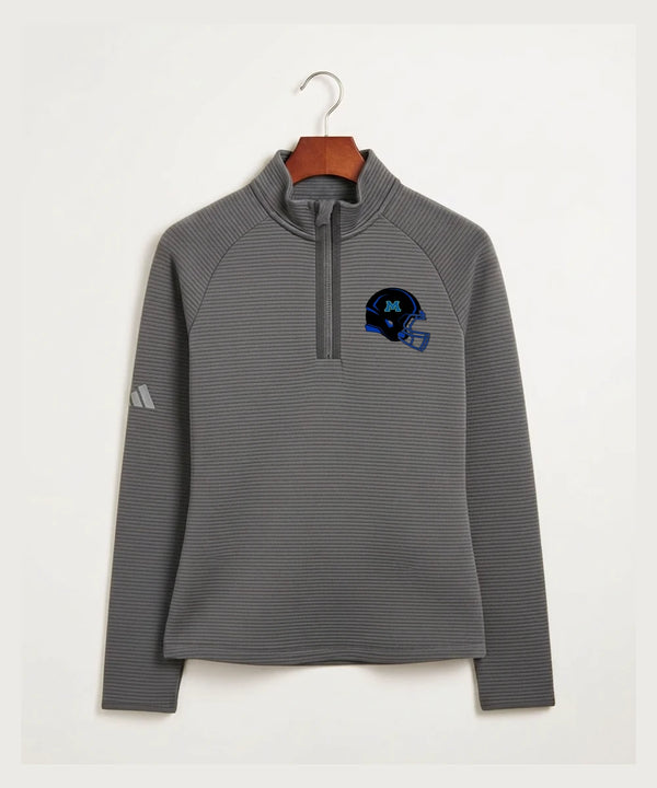Minnewaska Area High School Football (Boys) - Grey Quarter Zip - Left Chest