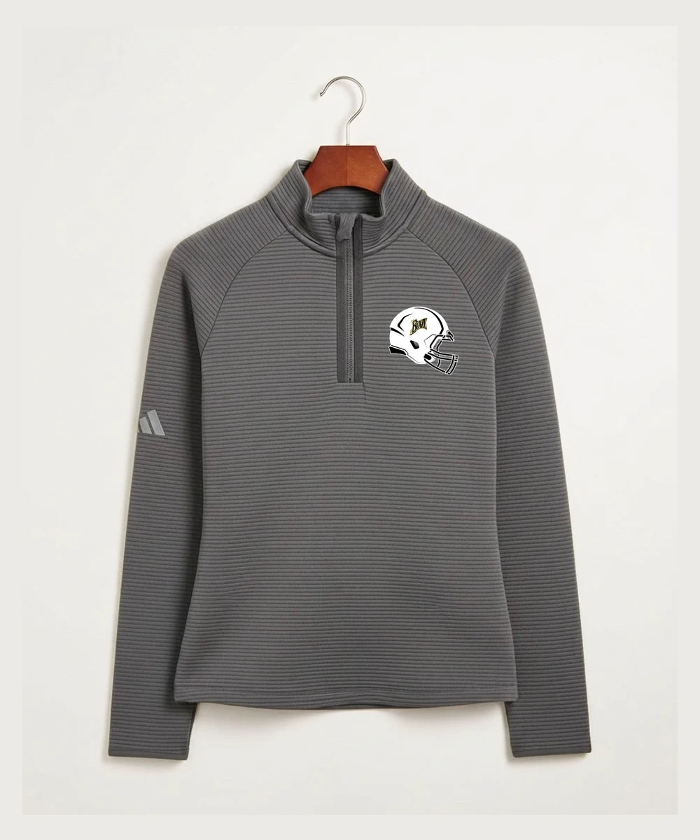 Burnsville High School Football (Boys) - Grey Quarter Zip - Left Chest