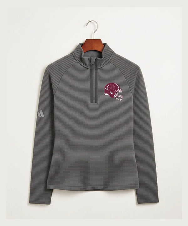 Crosby Ironton High School Football (Boys) - Grey Quarter Zip - Left Chest