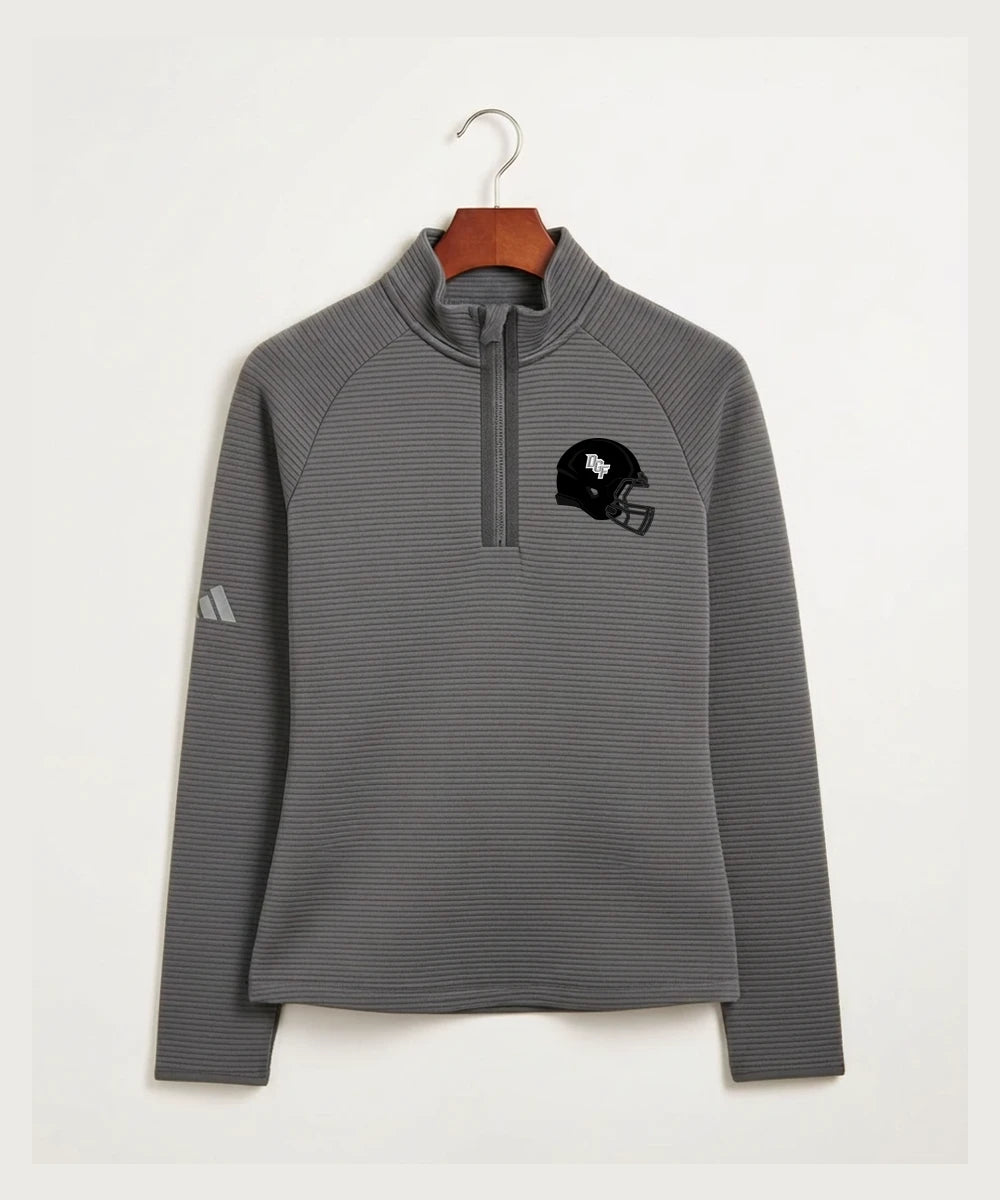 DGF High School Football (Boys) - Grey Quarter Zip - Left Chest