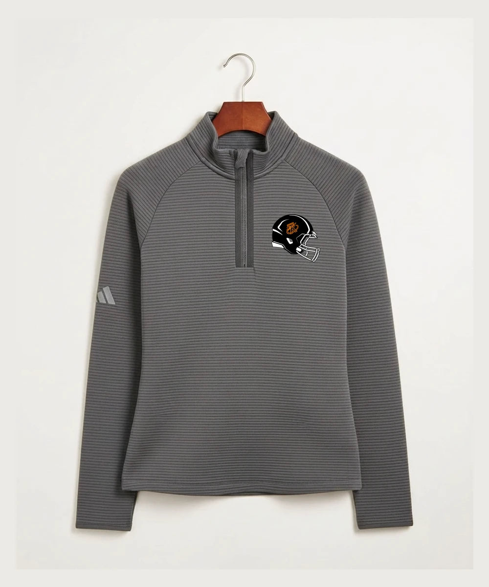 Underwood High School Football (Boys) - Grey Quarter Zip - Left Chest