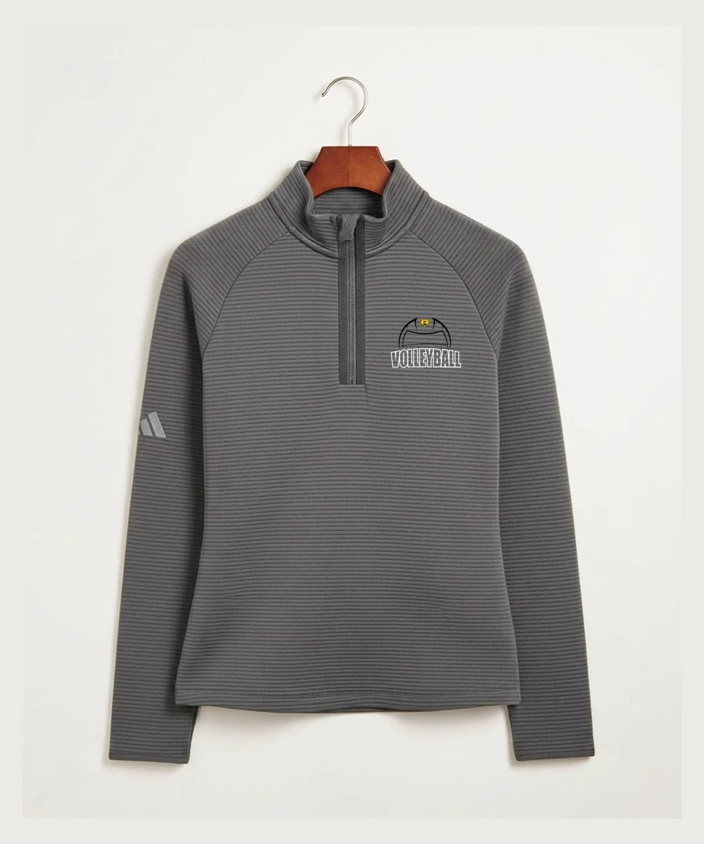 Byron High School Volleyball (Girls) - Grey Quarter Zip - Left Chest