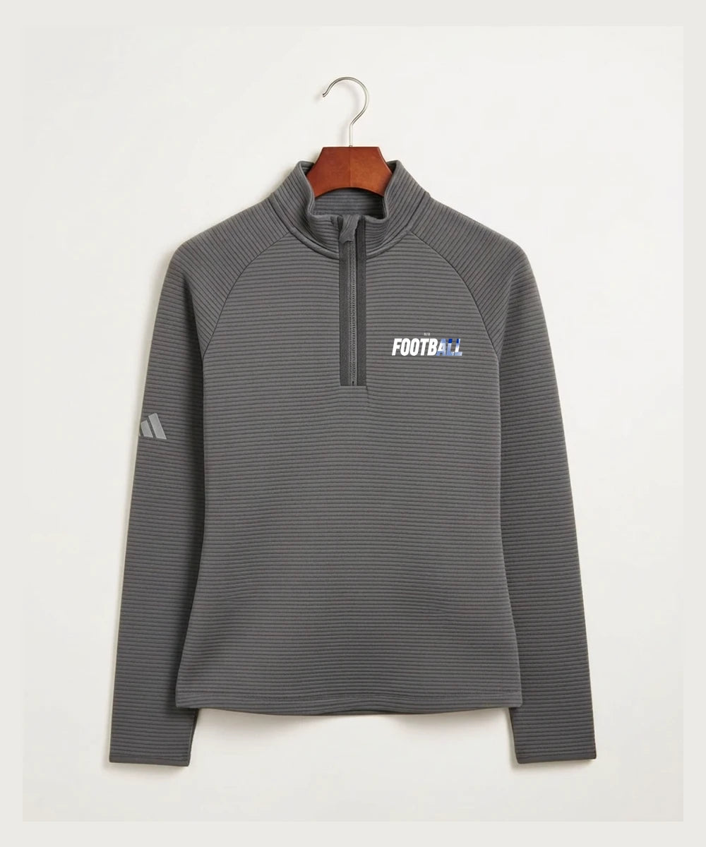 West Bend West High School Football - Grey Quarter Zip - Left Chest