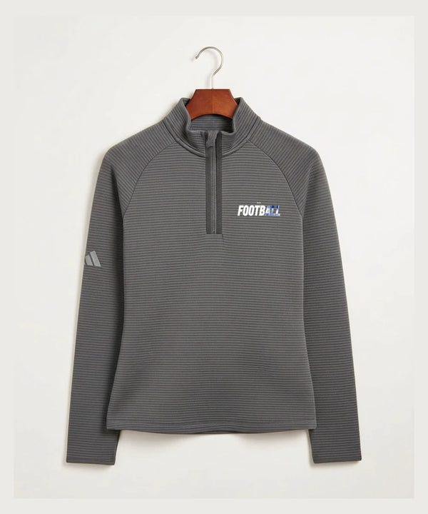 West Bend West High School Football - Grey Quarter Zip - Left Chest