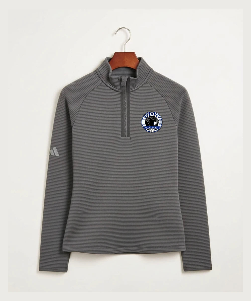 Hershey High School Volleyball Team Store - Grey Quarter Zip - Left Chest