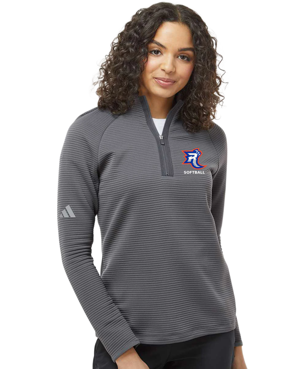 Carlton Wrenshall Softball - Grey Quarter Zip - Left Chest