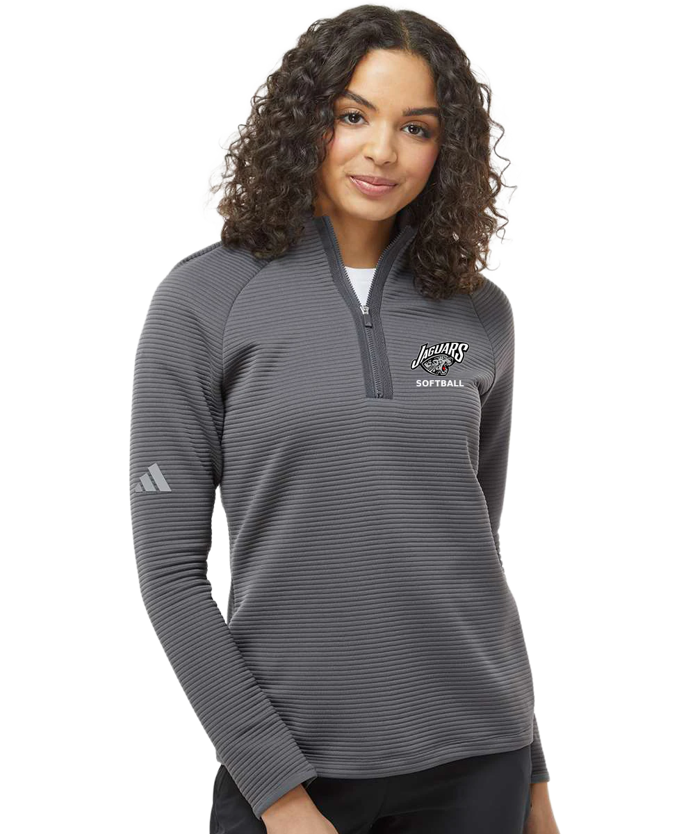 Hinckley Finlayson Softball - Grey Quarter Zip - Left Chest