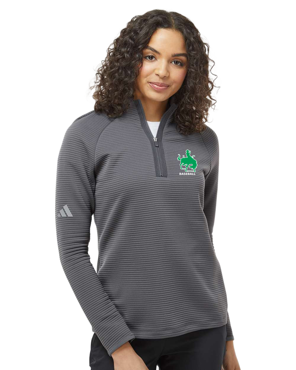 Breckenridge Baseball - Grey Quarter Zip - Left Chest